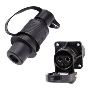 Kit Conector Eléctrico COBO 3 Pines Macho y Hembra – 12v/24v para Tractores