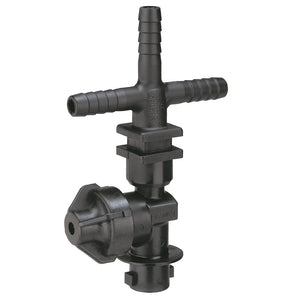 Porta pico teejet qj200 con válvula anti goteo conexión de tres espigas para manguera