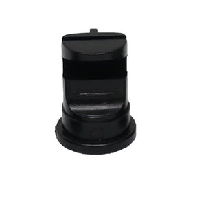 Boquilla deflector tipo espejo de 140°, caudal negro 10, para pulverización y enjuague