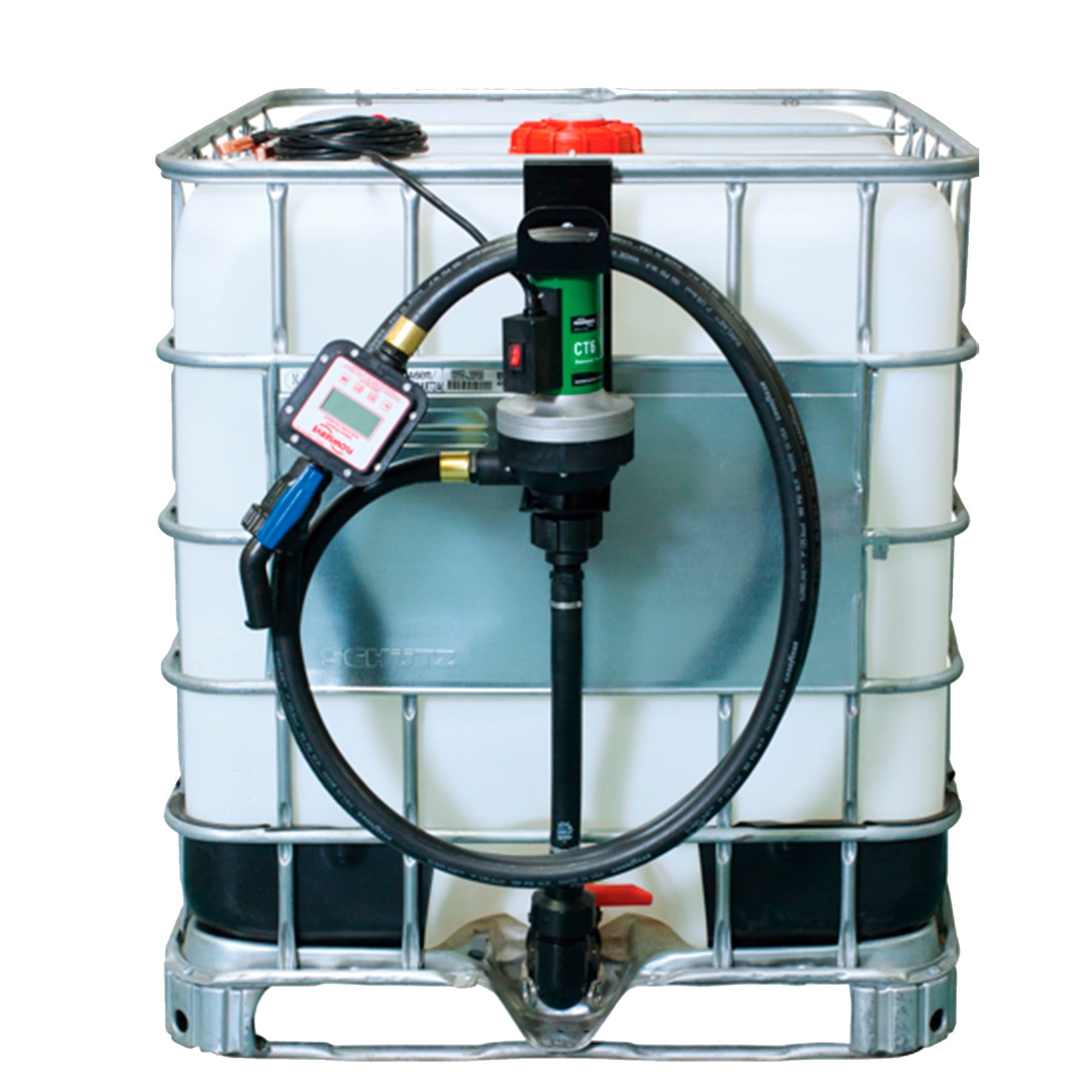 Kit Bomba de Diafragma Flowserve Scienco CT6 12V para transferencia de agroquímicos en tanques IBC 1000 litros