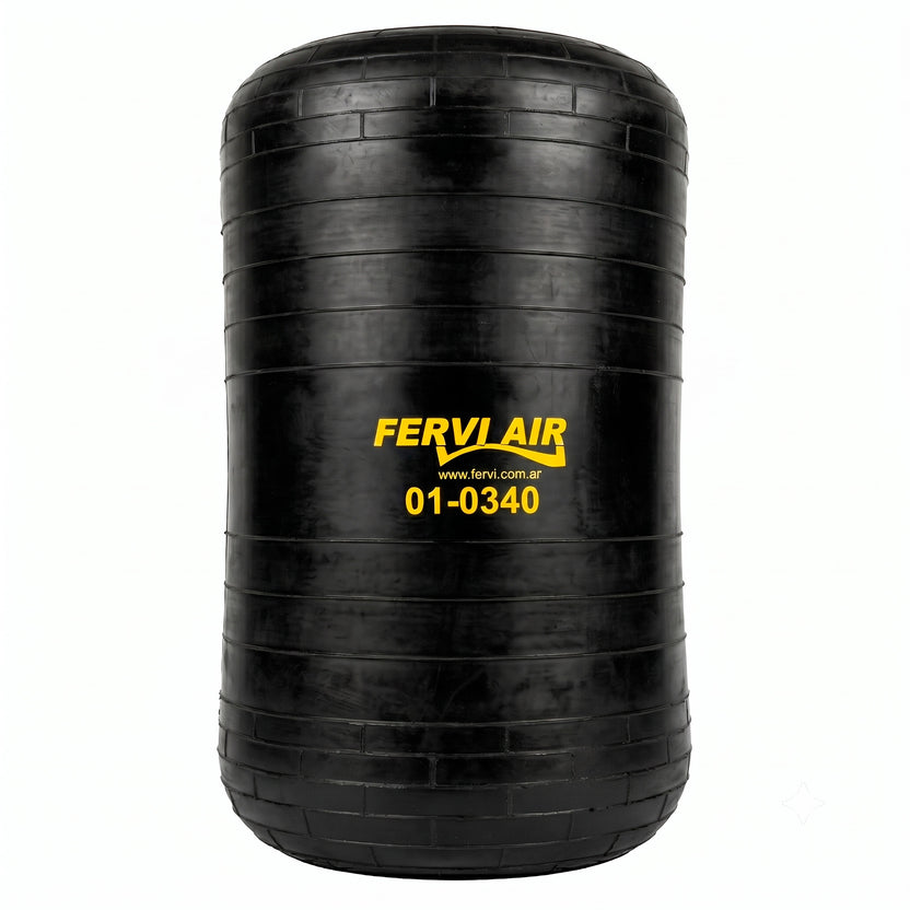 Fuelle Suspensión Neumática Fervi Air 01-0340 – Alto 525mm / Ø Boca 199mm