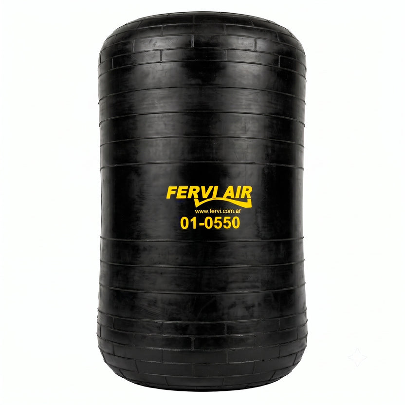 Fuelle Suspensión Neumática Fervi Air 01-0550 – Alto 330mm / Ø Boca 152-132mm