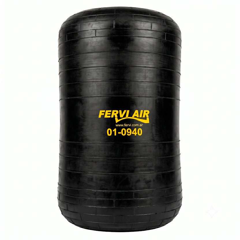 Fuelle Suspensión Neumática Fervi Air 01-0940 – Alto 525mm / Ø Boca 120mm