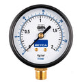 Manómetro 63 mm | 2-400 Kg/cm² | Tubo Bourdon | Conexión Inferior 1/4" BSPT