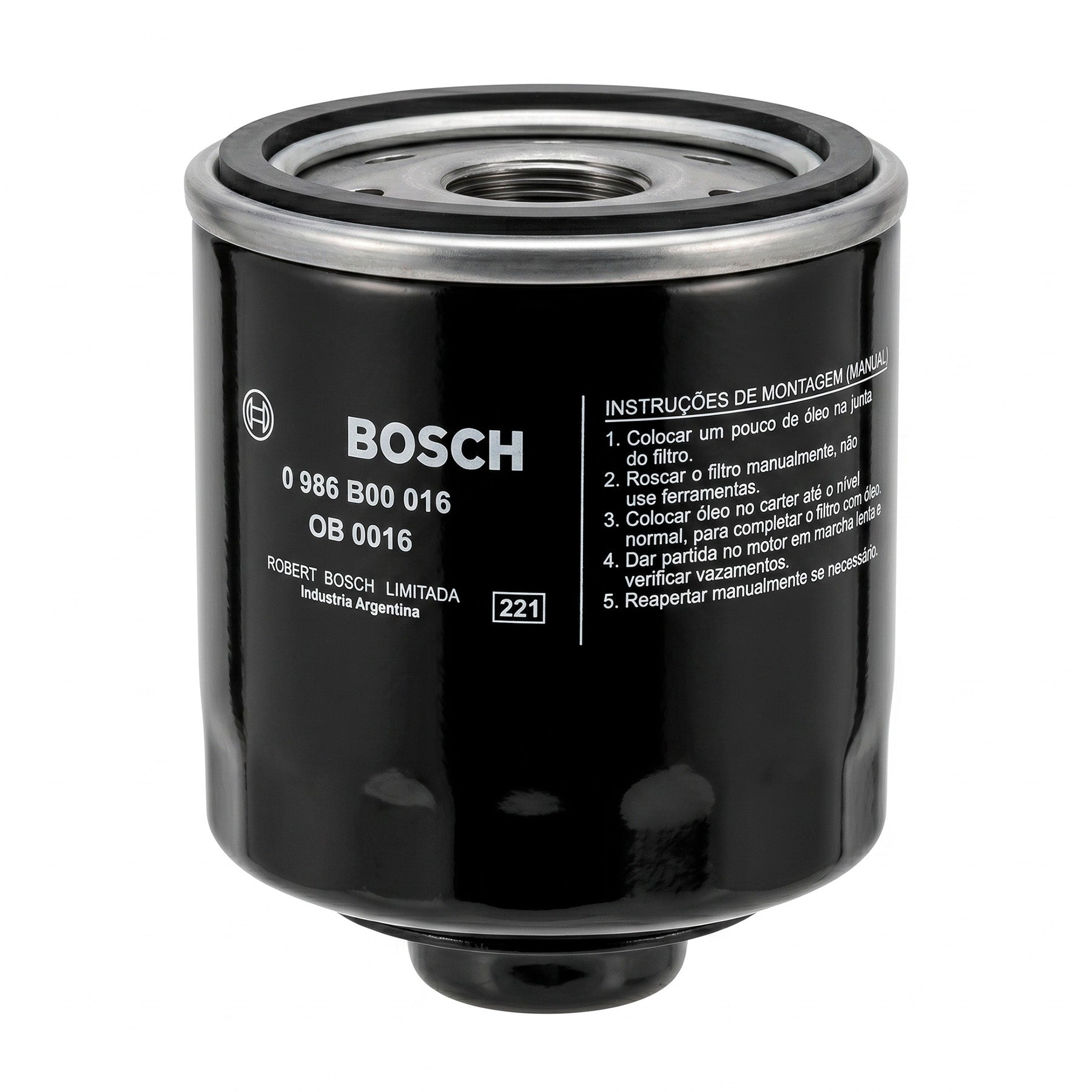 Filtro de Aceite Bosch 0986B00016 | VW Gol, Fox, Suran, Saveiro, Voyage, SEAT Ibiza y Córdoba
