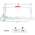 Tanque horizontal 210 litros cilíndrico