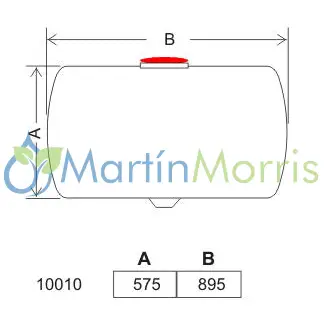 Tanque horizontal 210 litros cilíndrico
