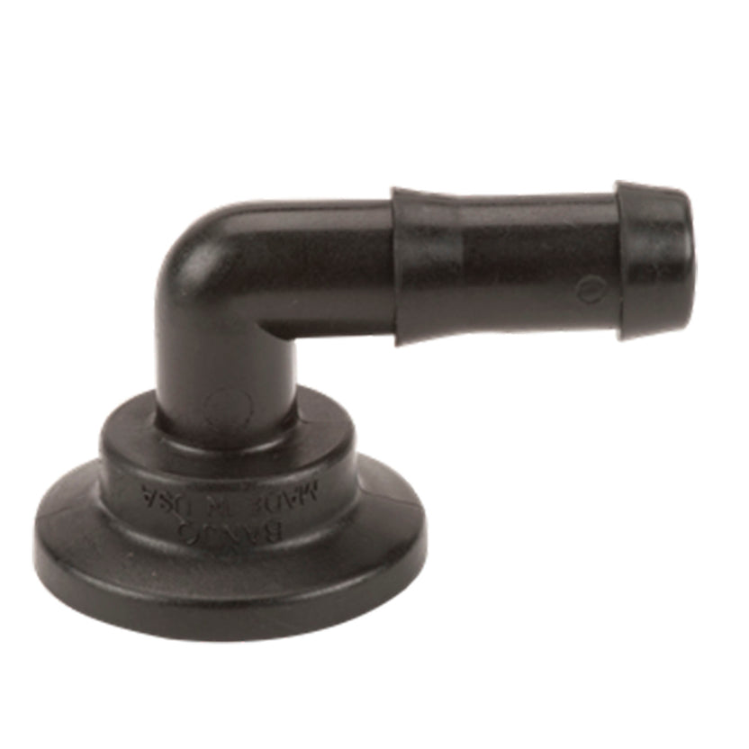 Codo 90° con Brida BANJO Serie 100 - Espiga 3/4" Polipropileno