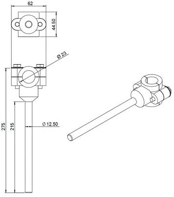 Pua con inserto d: 23 mm para 1200