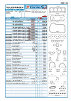Juego de juntas con retenes Volkswagen senda gol diesel 1.6 TARANTO