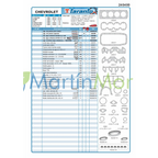 Juego de juntas con retenes para Chevrolet corsa 1.4/1.6 TARANTO