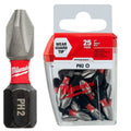 Milwaukee 4832-4604 Puntas de Impacto SHOCKWAVE™ Phillips N°2 x25 - 25 mm