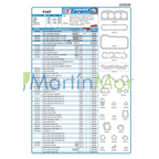 Juego de juntas con retenes para Fiat 128 1.300 TARANTO