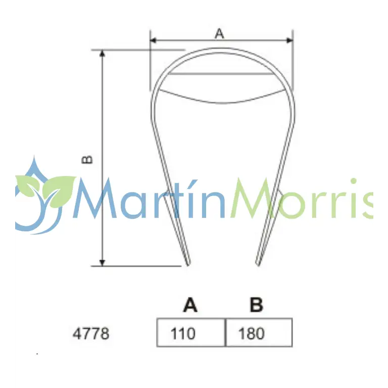 Deflector para péndulo fertilizadora tanzi