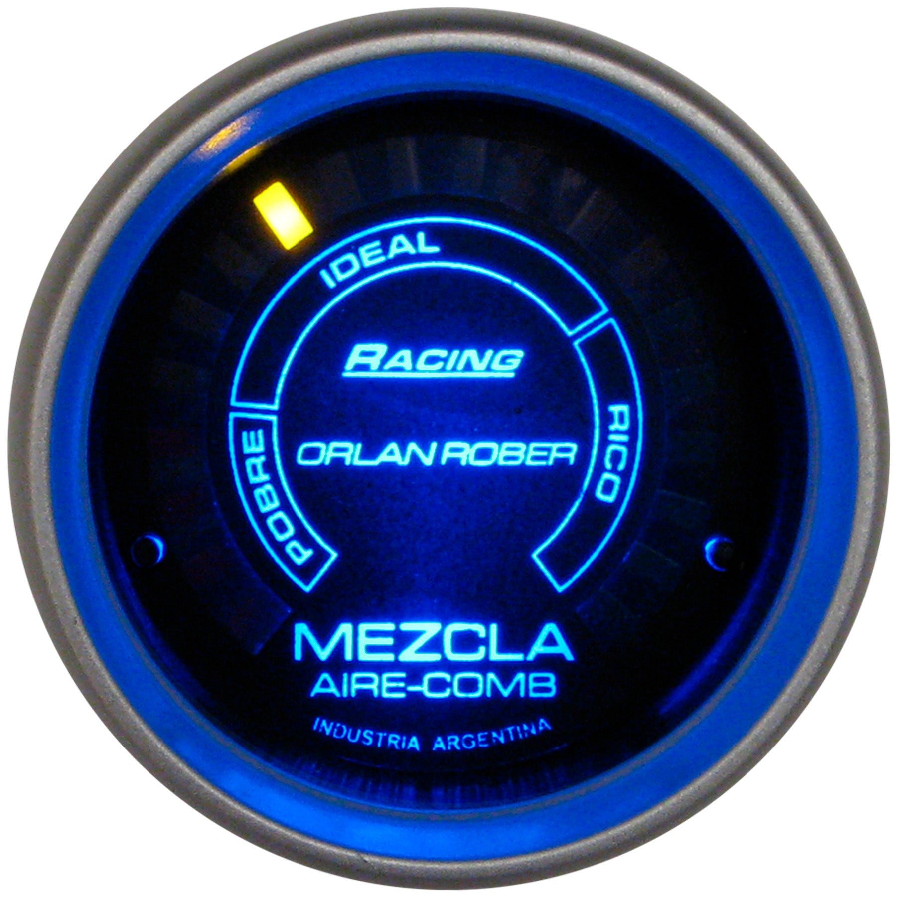 Indicador Mezcla Aire/Combustible ORLAN ROBER Racing Negro 52mm