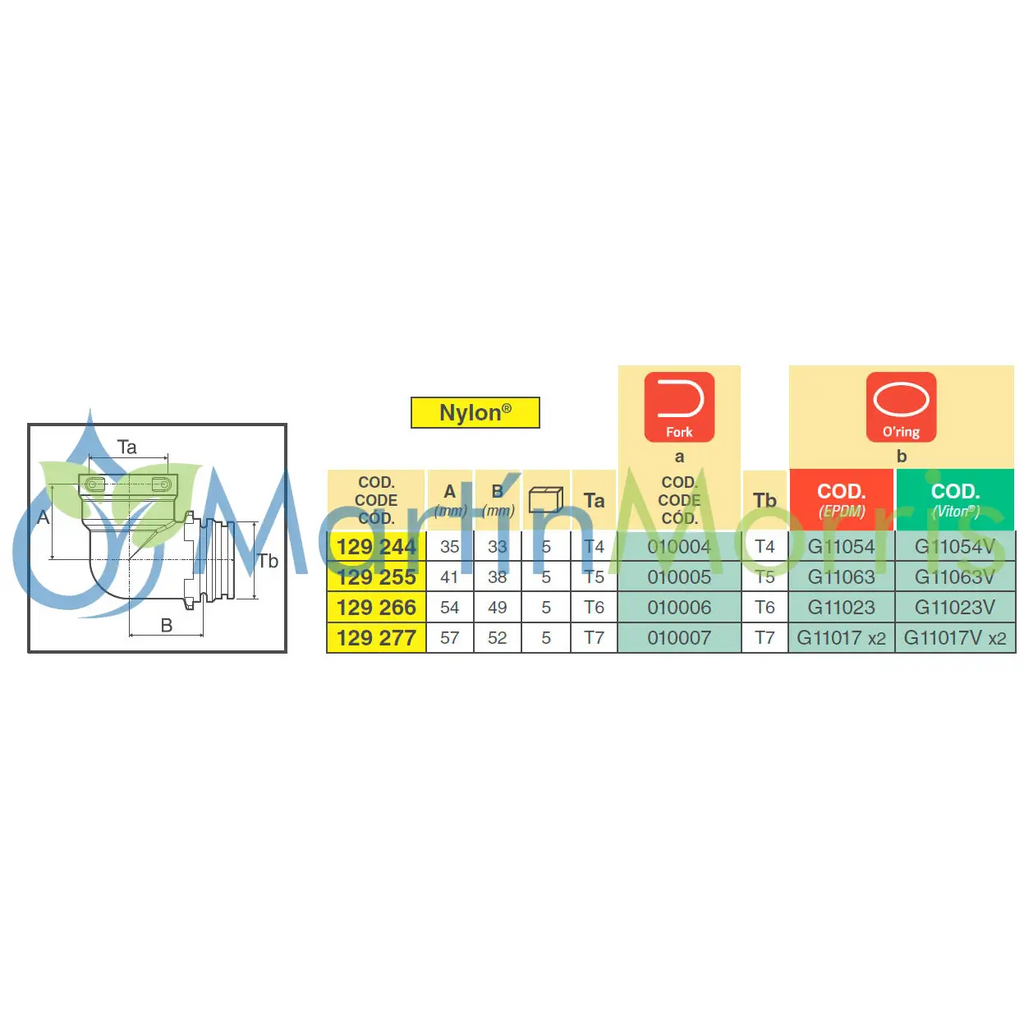 Curvo 90° hembra/macho (arag)