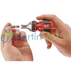 MILWAUKEE Destornillador Crique corto con puntas