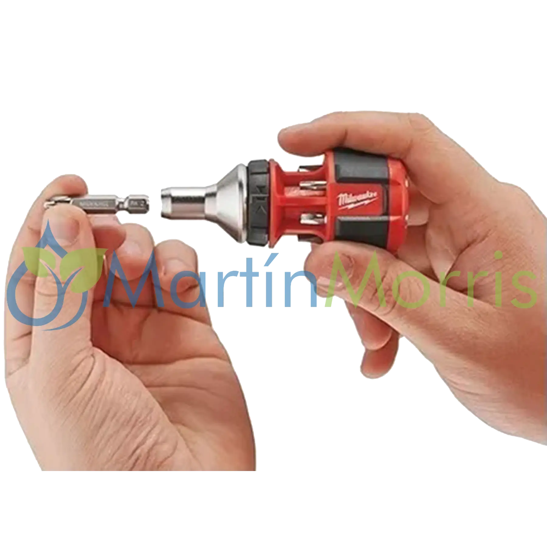 MILWAUKEE Destornillador Crique corto con puntas