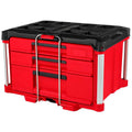 Milwaukee PACKOUT 4822-8447 Caja con 3 Cajones Altura Múltiple y Barras de Seguridad