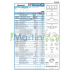 Juego de juntas con retenes para Renault R12 1.4 TARANTO