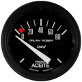 Manómetro de Presión de Aceite Eléctrico 12v ORLAN ROBER Classic Negro 52mm 80 Lbs/p2
