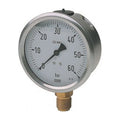 Manometro glic. lineal 0-25 bar d: 63mm s: inferior 1/4" inox.