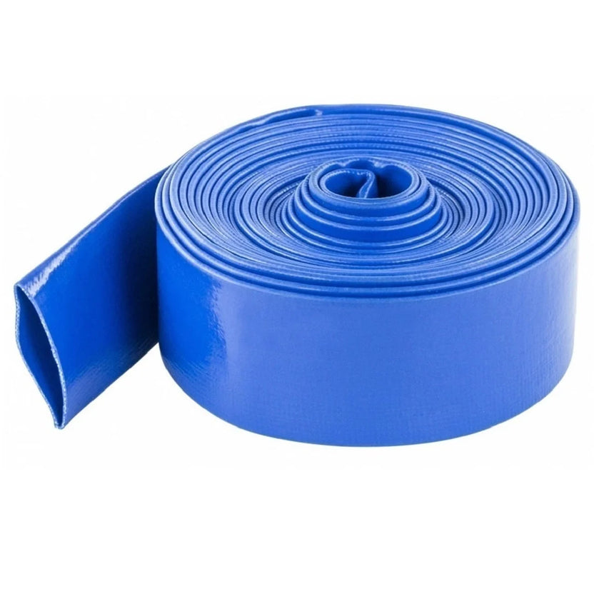 Manguera Manga de Riego o Desagote PVC color Azul desde 1 a 8 Pulgadas