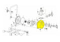 Repuesto moto bomba sensei modelo mbc 25-2t. carcasa delantera
