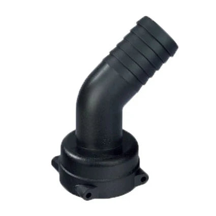 Racord ARAG de Horquilla con Espiga Curva 45°