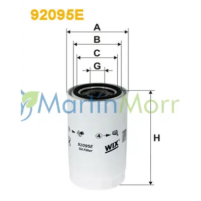 Filtro de aceite WIX 92095E