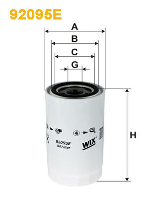 Filtro de aceite WIX 92095E