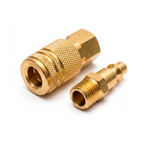 Kit Acople Rápido Aire Comprimido Macho y Hembra con Rosca 1/4" NPT