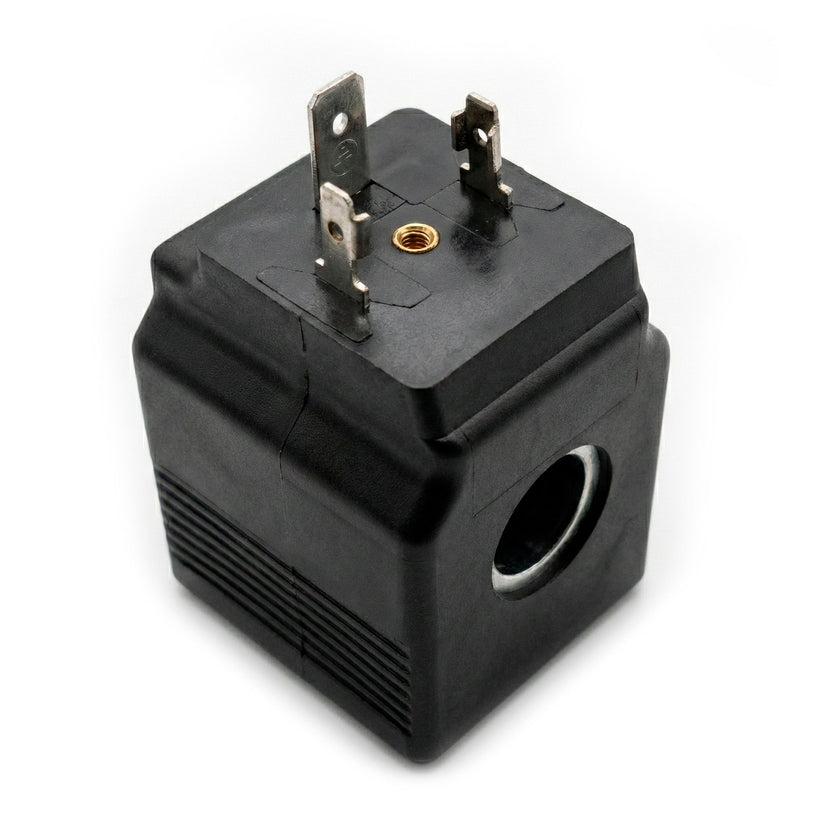 Bobina12 Volt Cuadrada Diametro Interior 13mm para Válvula Solenoide hidráulica