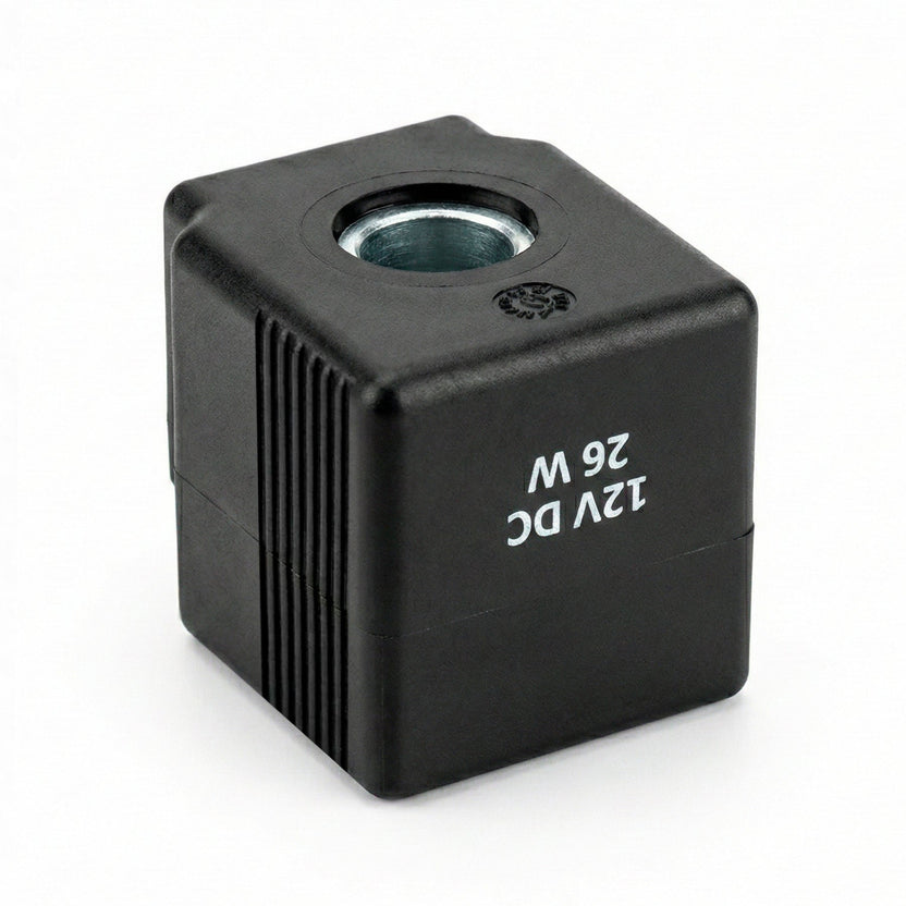 Bobina 12 Volts Cuadrada Para Válvula Solenoide Hidráulica