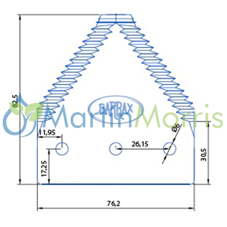 Seccion Reforzada BARRAX C98 Diente Grueso CASE