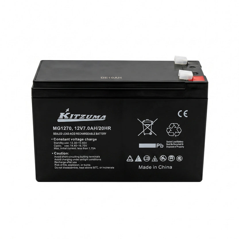 Batería 12V 7Ah Sellada VRLA Borne Paleta – Repuesto para Generador Sensei MGE-3500AE