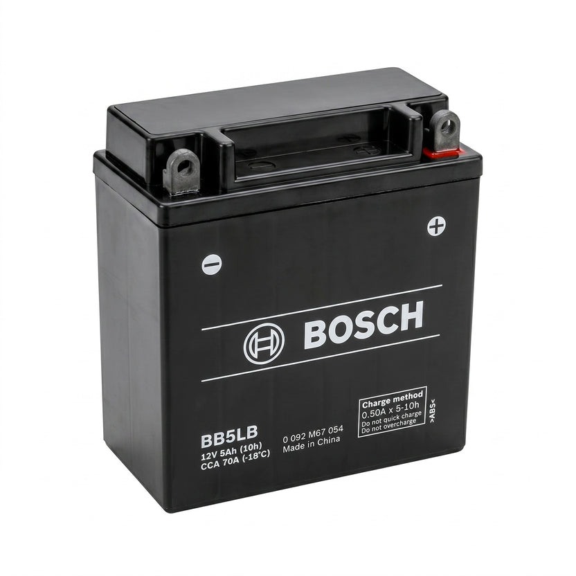 Batería Bosch 12V 5Ah BB5L-B Para Moto Borne Derecho