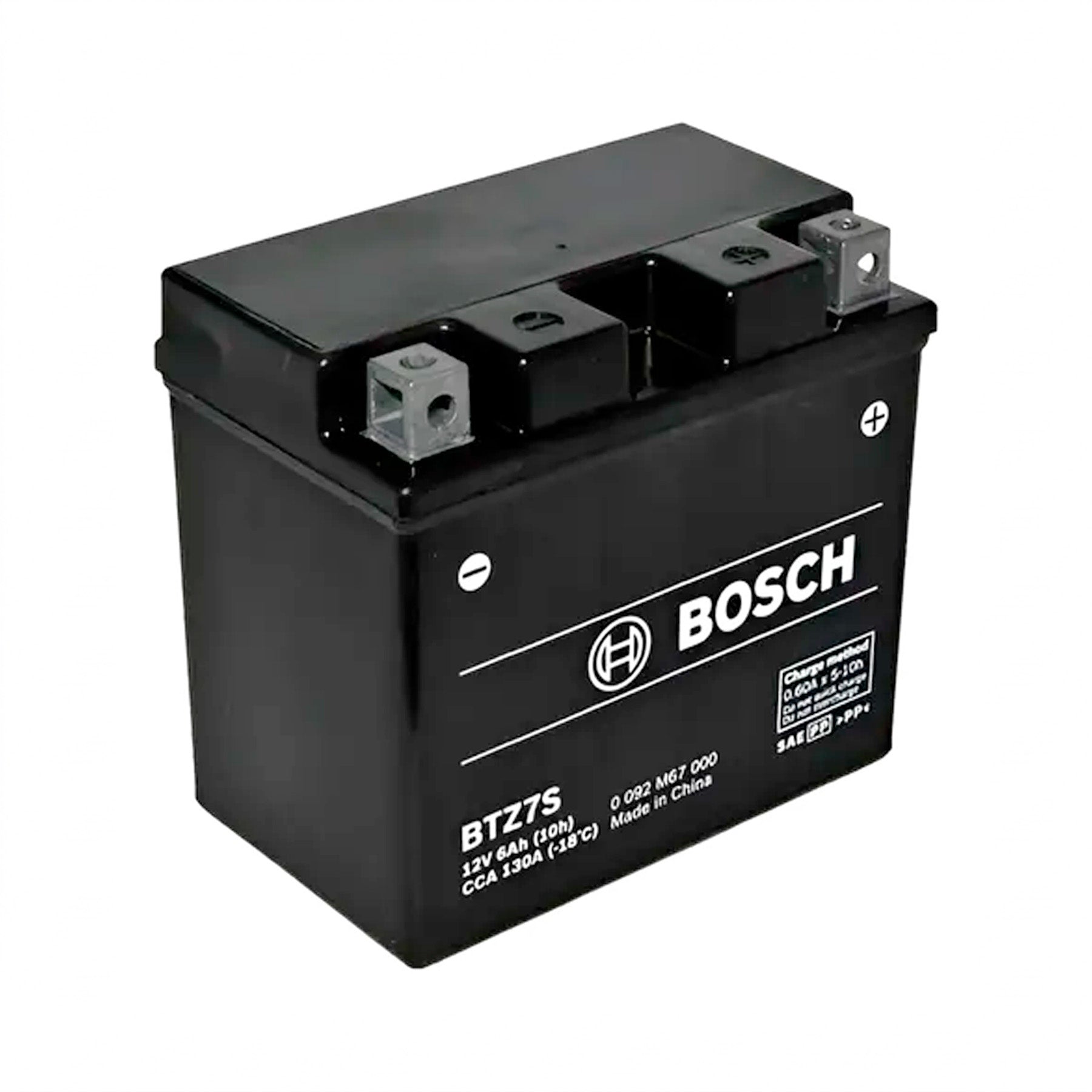 Batería Bosch 12V 6Ah CCA 130 Para Moto Borne Derecho