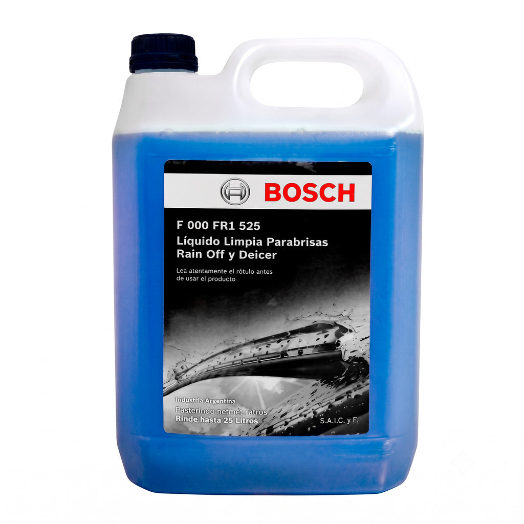 Bosch Rain Off & Deicer Líquido Limpiaparabrisas Concentrado - Hasta -32°C / 5 L (rinde 25 L)