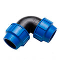Codo de Compresión 90° Black Line 63mm x 63mm PN16 – Riego y Agua Potable