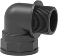 Codo 90° macho-hembra de polipropileno ARAG
