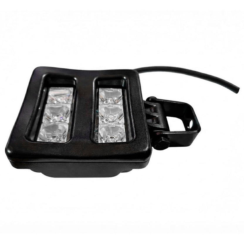 Kit Completo Reflector LED Azul IP69K 18W + Conector Deutsch DT 2 Pines para Pulverización Faro LED