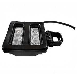 Kit Completo Reflector LED Azul IP69K 18W + Conector Deutsch DT 2 Pines para Pulverización Faro LED