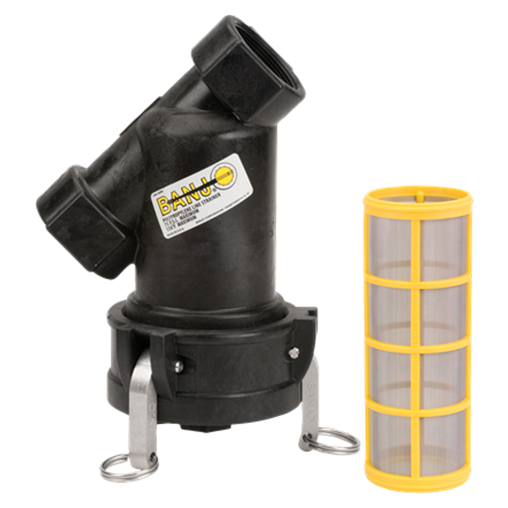 Filtro BANJO LSQ200 2" NPT / Traba a Levas | Malla Desde 12 Hasta 80 Mesh