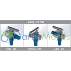 Válvula o canilla manual de 3 vías inferior toyman flujo interrumpido