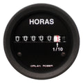 Horómetro Eléctrico 12/24v ORLAN ROBER Classic Negro 52mm