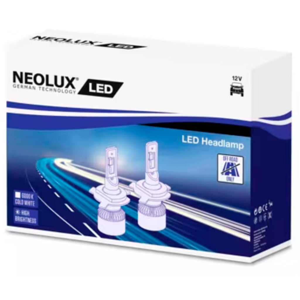 Kit 2 Lámparas LED H4 NEOLUX 18/18W – Luz Blanca Fría 6000K para Tractores