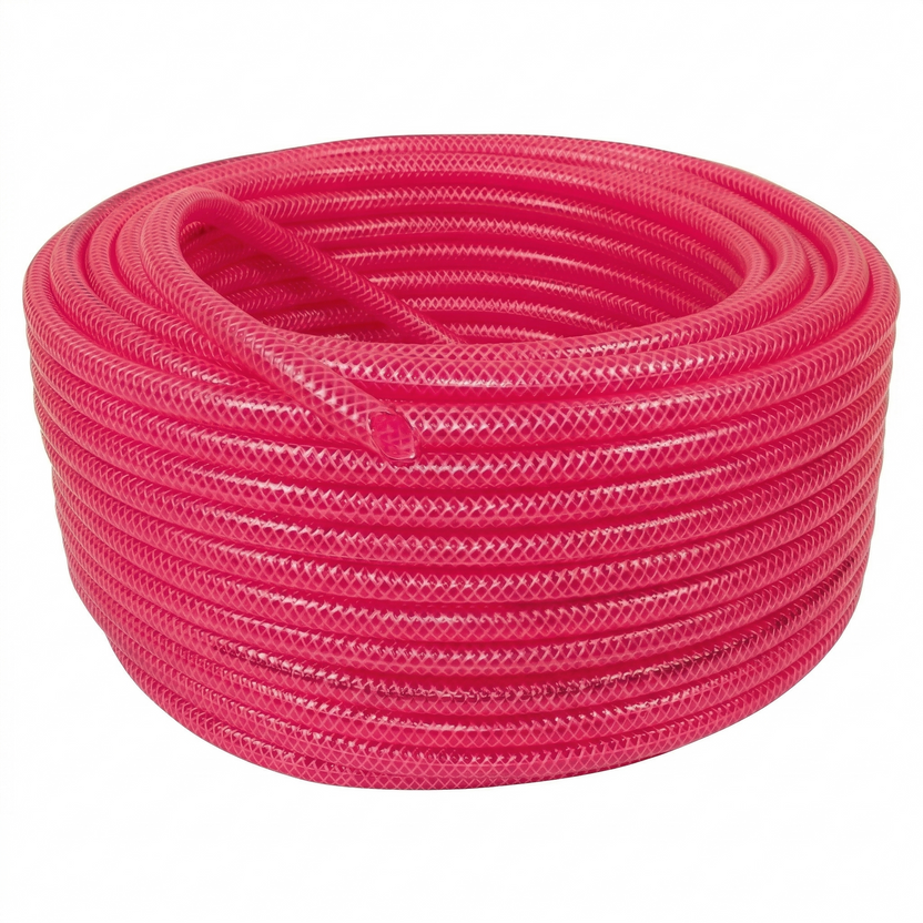 Manguera de PVC Roja con Malla – Aire Comprimido y Agua a Presión