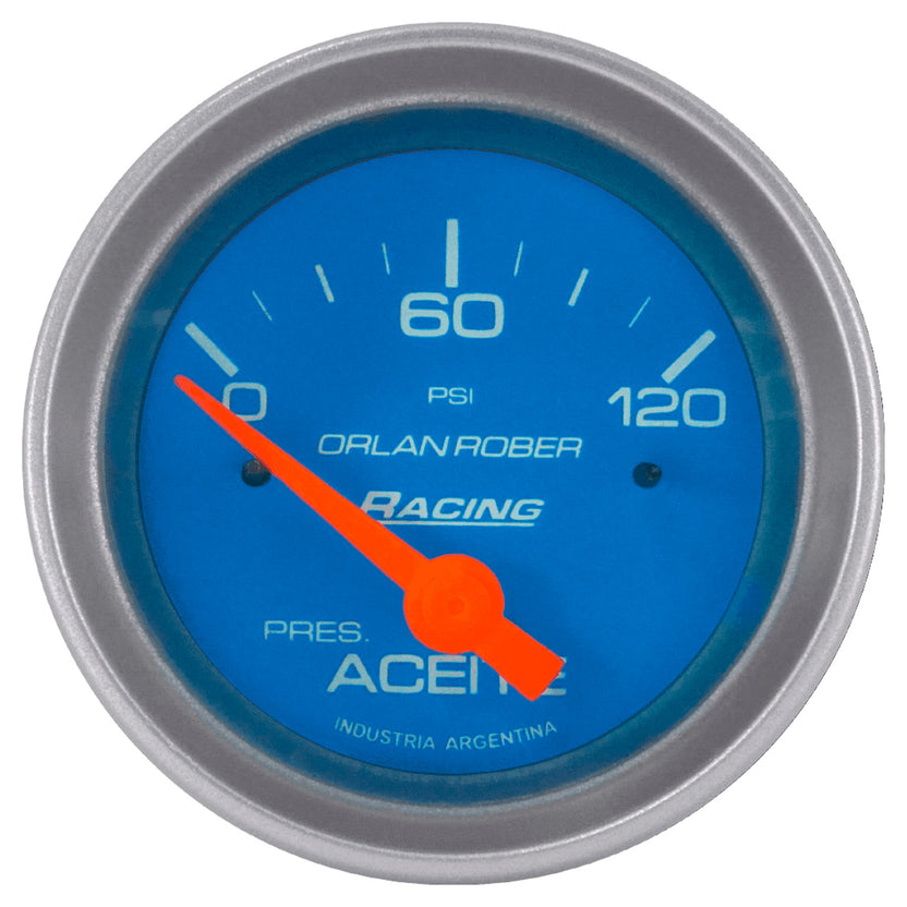 Manómetro Presión de Aceite 12V 52mm 120 Psi ORLAN ROBER