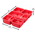 Milwaukee PACKOUT Organizador Compacto Perfil Bajo IP65 – 5 Contenedores Extraíbles con Divisores